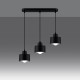 SOLLUX CANDELABRU SAVAR 3 NEGRU E27 3x60W IP20 SL.1133