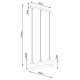 SOLLUX CANDELABRU SAVAR 3 NEGRU E27 3x60W IP20 SL.1133