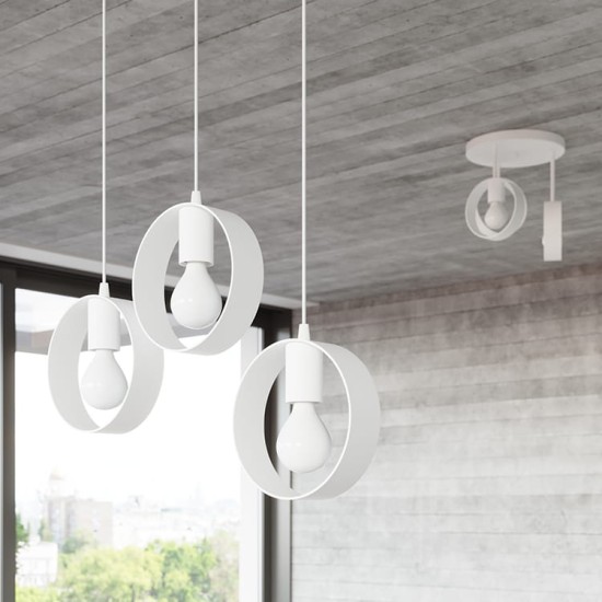 SOLLUX LAMPA DE TAVAN  TITRAN 3 ALB SL.1138