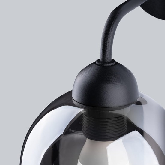 SOLLUX WALL LAMP ALINO 1 BLACK SL.1139