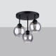 SOLLUX CHANDELIER ALINO 3 BLACK E27 3x60W IP20 SL.1140