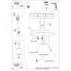 SOLLUX CHANDELIER ALINO 3 BLACK E27 3x60W IP20 SL.1140