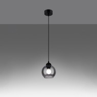 SOLLUX PENDANT ALINO 1 BLACK E27 1x60 IP20 SL.1141