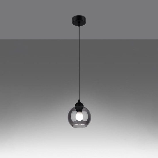 SOLLUX ПЕНДЕЛ ALINO 1 ЧЕРЕН E27 1x60 IP20 SL.1141