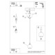 SOLLUX ПЕНДЕЛ ALINO 1 ЧЕРЕН E27 1x60 IP20 SL.1141