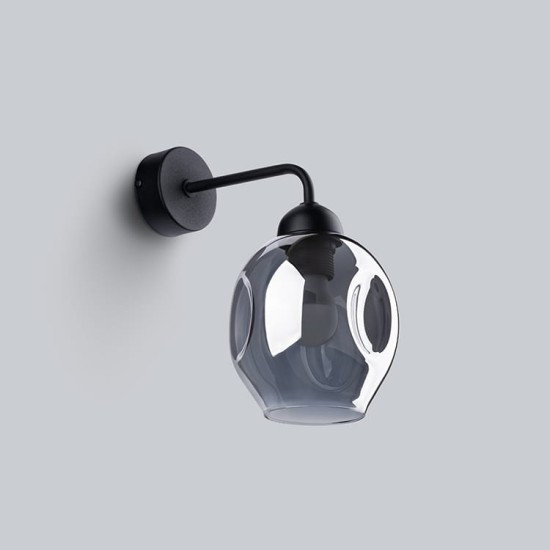 SOLLUX WALL LAMP FILLAN 1 BLACK SL.1143