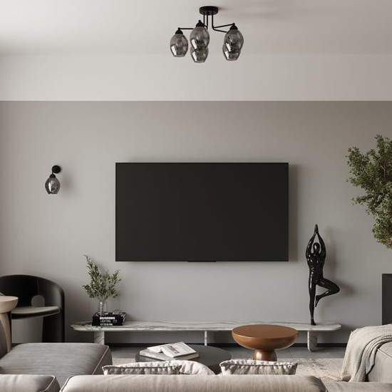 SOLLUX WALL LAMP FILLAN 1 BLACK SL.1143