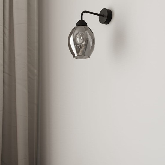 SOLLUX WALL LAMP FILLAN 1 BLACK SL.1143