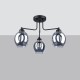 SOLLUX CHANDELIER FILLAN 3 BLACK E27 3x60W IP20 SL.1144