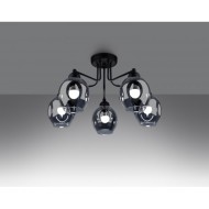 SOLLUX CHANDELIER FILLAN 5 BLACK E27 5x60W IP20 SL.1145