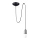 SOLLUX PENDANT BLACK NESO 1 LONG SL.1159