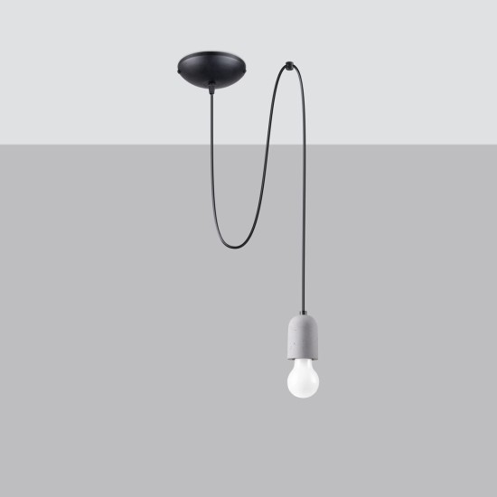 SOLLUX PENDANT BLACK NESO 1 LONG SL.1159