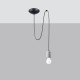 SOLLUX PENDANT BLACK NESO 1 LONG SL.1159