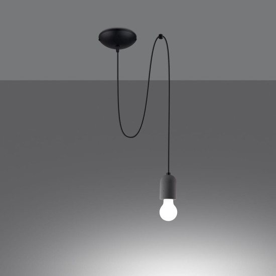 SOLLUX PENDANT BLACK NESO 1 LONG SL.1159