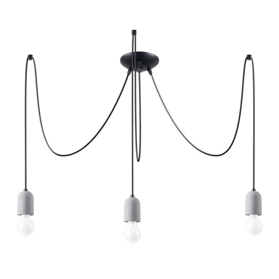 SOLLUX CHANDELIER BLACK NESO 3 SL.1160
