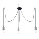 SOLLUX CHANDELIER BLACK NESO 3 SL.1160