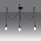 SOLLUX CHANDELIER BLACK NESO 3 SL.1160