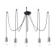 SOLLUX CHANDELIER BLACK NESO 5 SL.1161