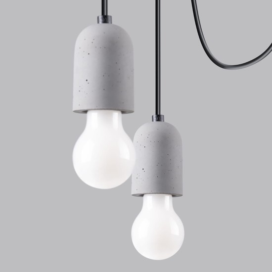 SOLLUX CHANDELIER BLACK NESO 5 SL.1161