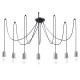 SOLLUX CHANDELIER BLACK NESO 7 SL.1162