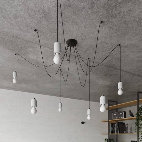 SOLLUX CHANDELIER BLACK NESO 7 SL.1162