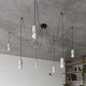 SOLLUX CHANDELIER BLACK NESO 7 SL.1162