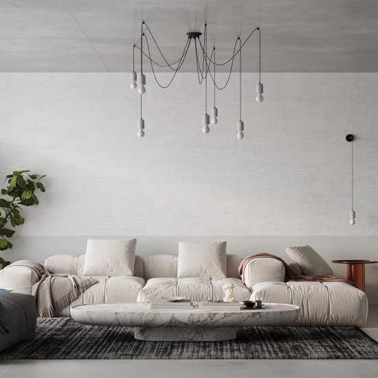SOLLUX CHANDELIER BLACK NESO 7 SL.1162