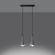 SOLLUX PENDANT GREY REA 2 SL.1224