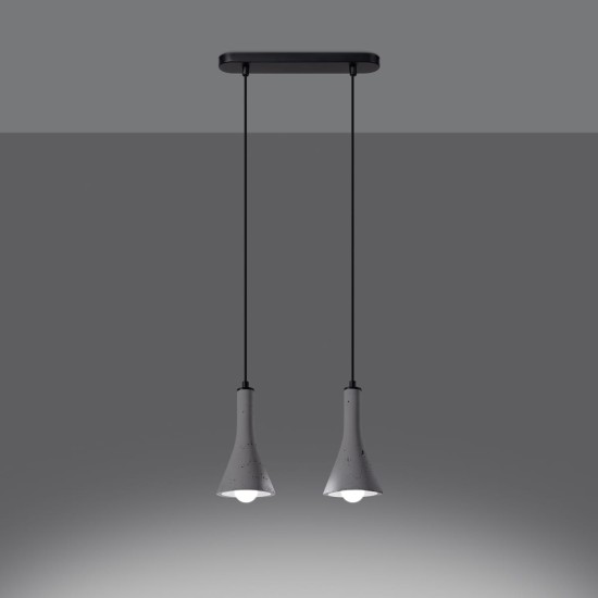 SOLLUX PENDANT GREY REA 2 SL.1224