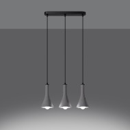 SOLLUX PENDANT GREY REA 3L SL.1225