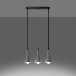 SOLLUX PENDANT GREY REA 3L SL.1225