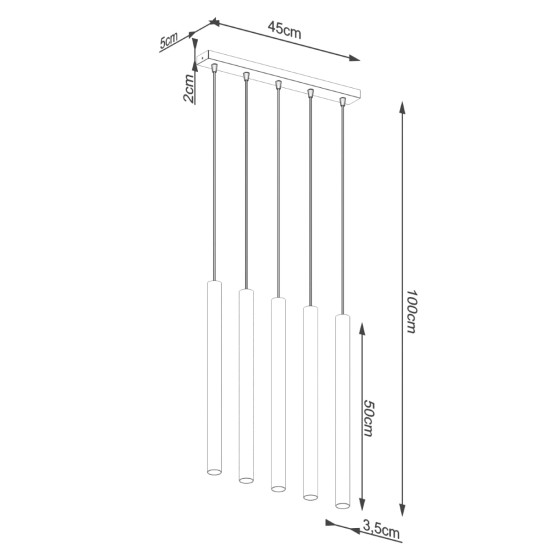 SOLLUX PENDUL PASTELO 5L SL.1274