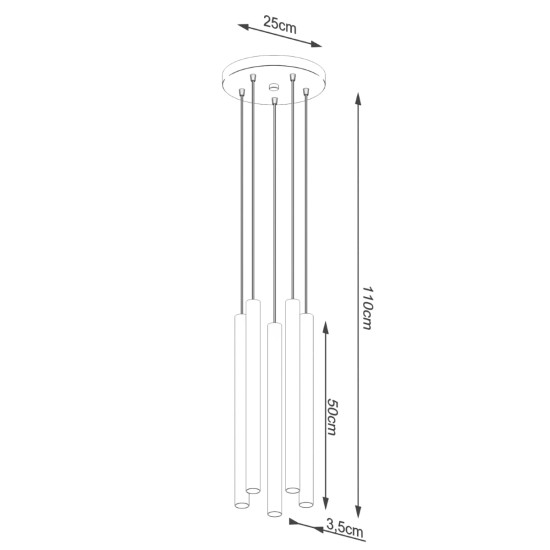 SOLLUX PENDUL PASTELO 5P SL.1275