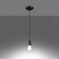SOLLUX PENDANT BLACK NESO 1 SL.1284