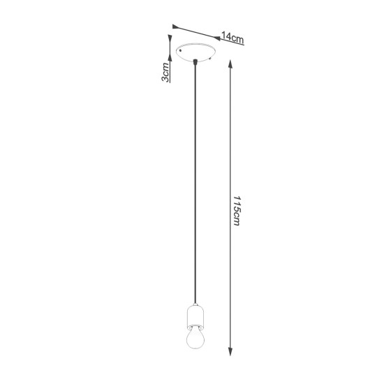 SOLLUX PENDUL NESO 1 SL.1284 NEGRU