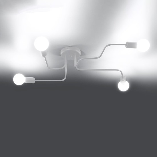 SOLLUX CANDELABRU VECTOR 4 ALB SL.1442