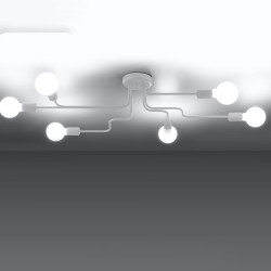 SOLLUX CANDELABRU VECTOR 6 ALB SL.1443