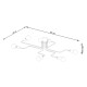 SOLLUX CHANDELIER VECTOR 6 WHITE SL.1443