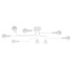 SOLLUX CANDELABRU VECTOR 8 ALB SL.1444