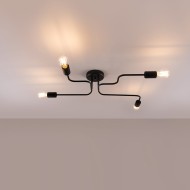 SOLLUX CANDELABRU VECTOR 4 NEGRU SL.1446