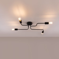 SOLLUX CANDELABRU VECTOR 4 NEGRU SL.1446