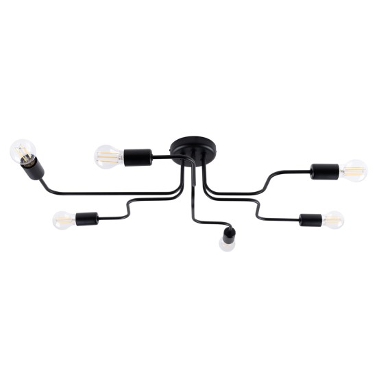 SOLLUX CHANDELIER VECTOR 6 BLACK SL.1447