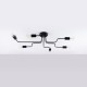 SOLLUX CHANDELIER VECTOR 6 BLACK SL.1447