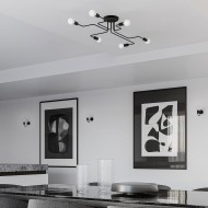 SOLLUX CHANDELIER VECTOR 6 BLACK SL.1447