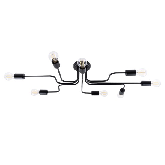 SOLLUX CANDELABRU VECTOR 8 NEGRU SL.1448