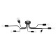 SOLLUX CANDELABRU VECTOR 8 NEGRU SL.1448