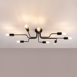 SOLLUX CANDELABRU VECTOR 8 NEGRU SL.1448