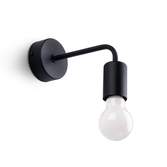 SOLLUX LAMPA DE PERETE  NORAH NEGRU SL.1449