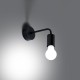 SOLLUX LAMPA DE PERETE  NORAH NEGRU SL.1449