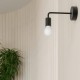 SOLLUX LAMPA DE PERETE  NORAH NEGRU SL.1449